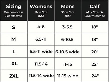 Anti-Fatigue Footsleeves